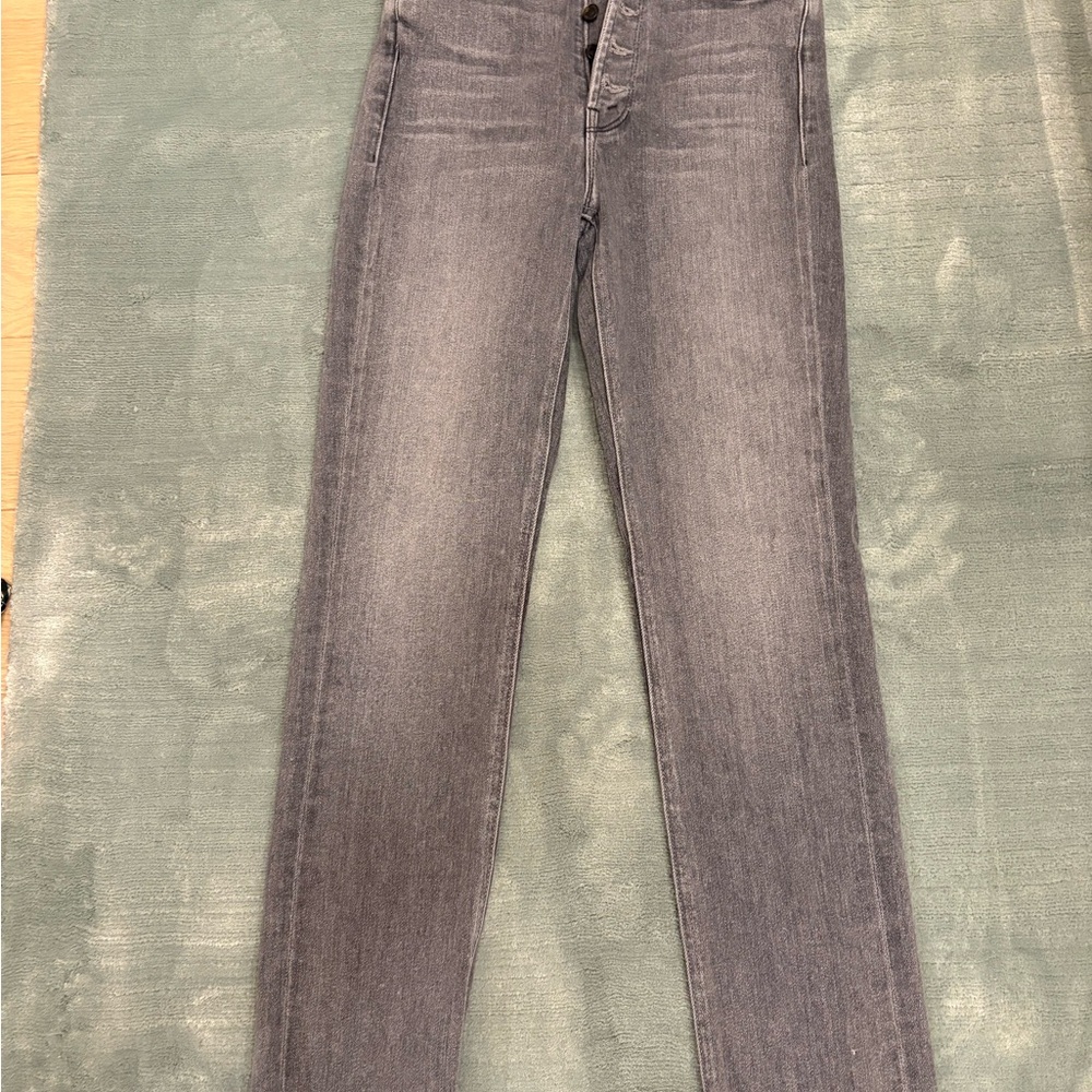 MOTHER Women's Straight Leg Jeans in Gray